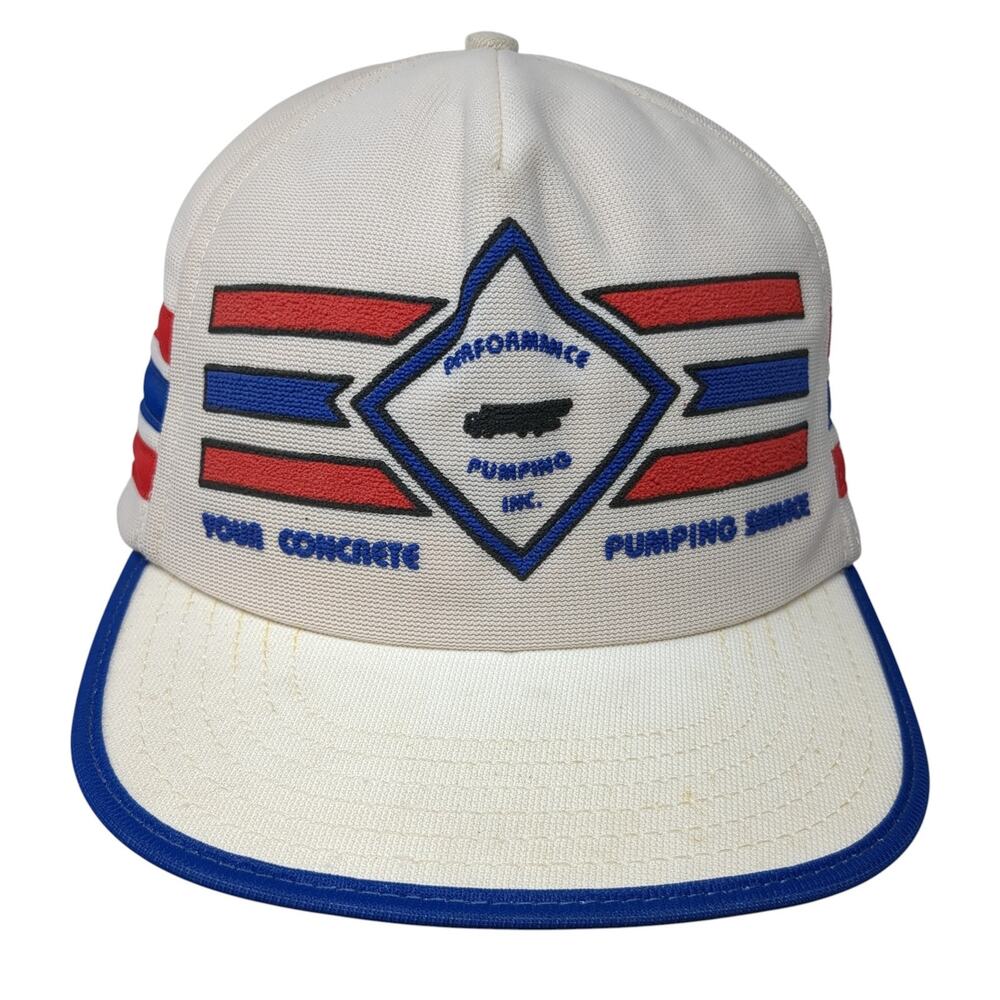 Performance Pumping Inc. Snapback Hat Solid White… - image 1